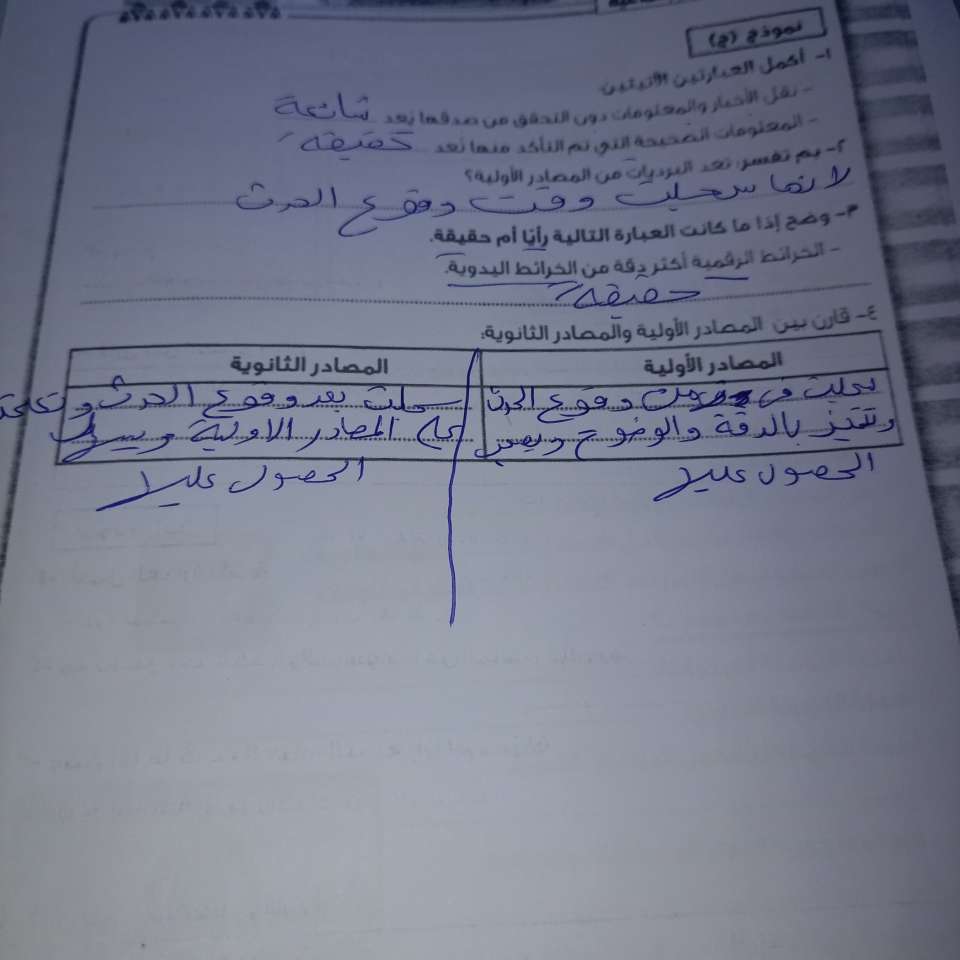 حل تقييم الاسبوع الرابع دراسات اجتماعية رابعة ابتدائي بالصور ٢٠٢٦صفحة ١٤صفحة١٣